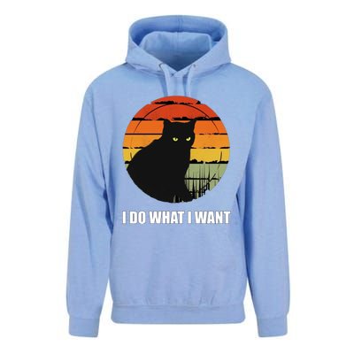 I Do What I Want Vintage Funny Cagreat Gift For Cat Dad/mom Gift Unisex Surf Hoodie