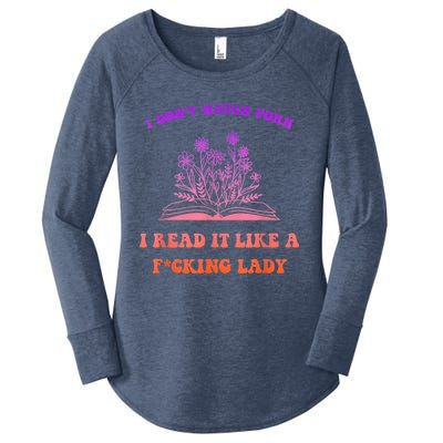 I Don't Watch P.o.r.n I Read It Like A Fcking Lady Women's Perfect Tri Tunic Long Sleeve Shirt