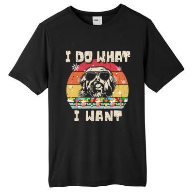 I Do What I Want Havanese Retro Christmas Style Funny Great Gift Tall Fusion ChromaSoft Performance T-Shirt