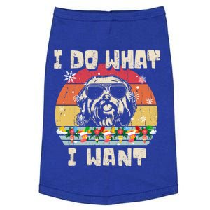 I Do What I Want Havanese Retro Christmas Style Funny Great Gift Doggie Tank