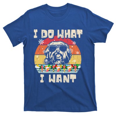 I Do What I Want Havanese Retro Christmas Style Funny Great Gift T-Shirt