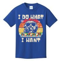 I Do What I Want Havanese Retro Christmas Style Funny Great Gift Kids T-Shirt