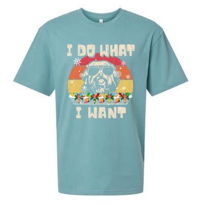 I Do What I Want Havanese Retro Christmas Style Funny Great Gift Sueded Cloud Jersey T-Shirt