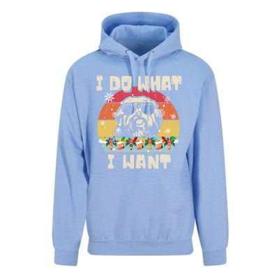 I Do What I Want Havanese Retro Christmas Style Funny Great Gift Unisex Surf Hoodie