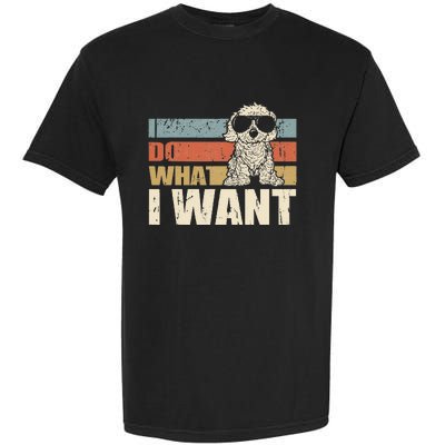 I do what I want funny Cavapoo Vintage Retro Garment-Dyed Heavyweight T-Shirt