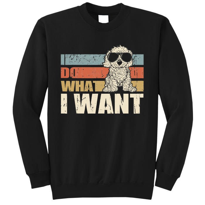 I do what I want funny Cavapoo Vintage Retro Sweatshirt