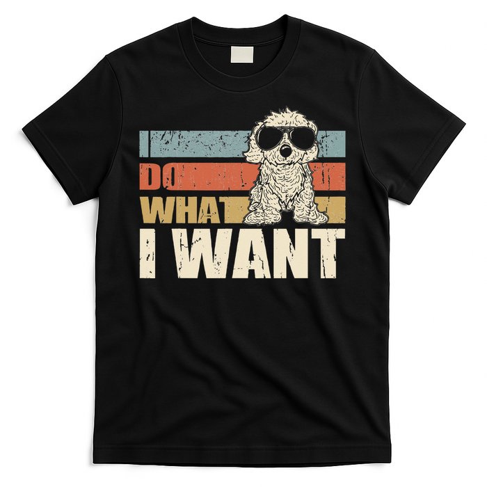 I do what I want funny Cavapoo Vintage Retro T-Shirt