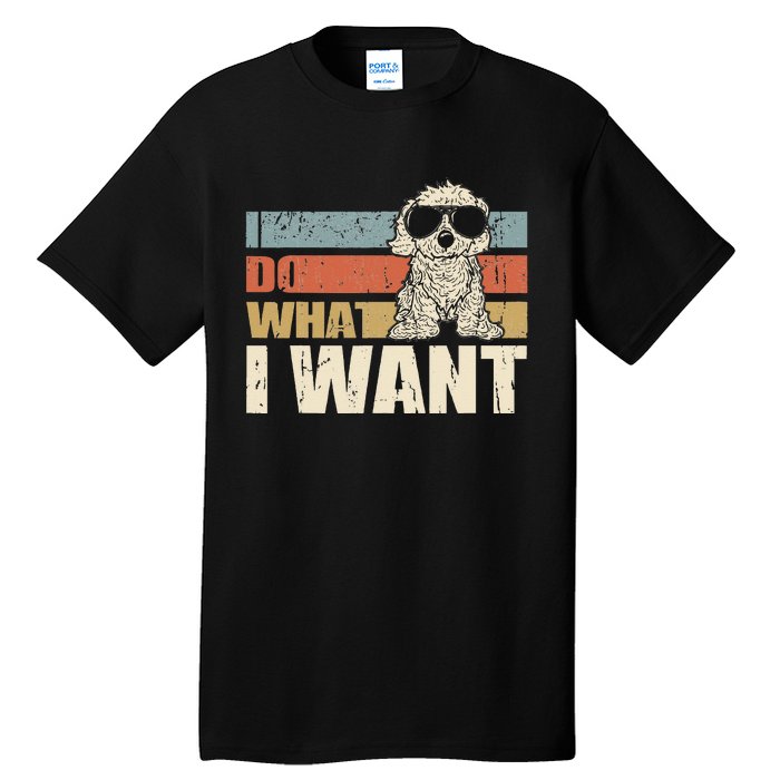 I do what I want funny Cavapoo Vintage Retro Tall T-Shirt