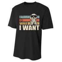 I do what I want funny Cavapoo Vintage Retro Performance Sprint T-Shirt