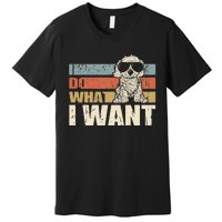 I do what I want funny Cavapoo Vintage Retro Premium T-Shirt