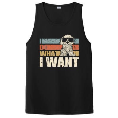 I do what I want funny Cavapoo Vintage Retro PosiCharge Competitor Tank