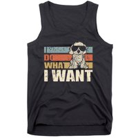 I do what I want funny Cavapoo Vintage Retro Tank Top