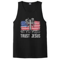 Independence Day We The People Trust Jesus Vintage US Flag PosiCharge Competitor Tank