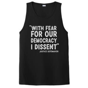 I Dissent With Fear For Our Democracy Justice Sotomayor PosiCharge Competitor Tank