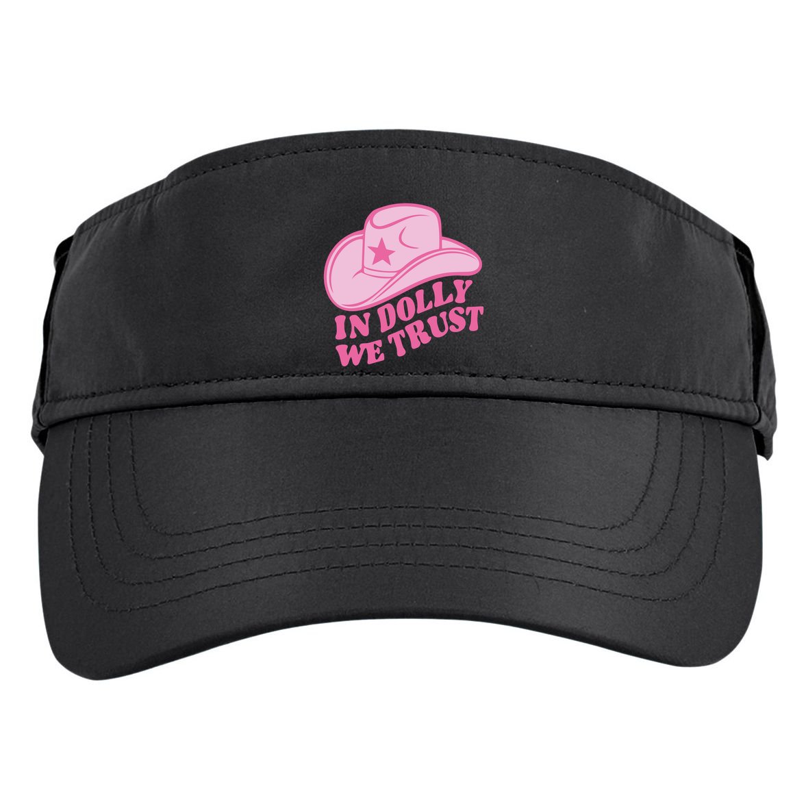 In Dolly We Trust Graphic Tees What Would Dolly Do Adult Drive Performance Visor