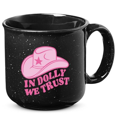 In Dolly We Trust Graphic Tees What Would Dolly Do 15oz Campfire Ceramic Mug