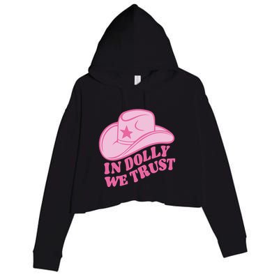 In Dolly We Trust Graphic Tees What Would Dolly Do Crop Fleece Hoodie