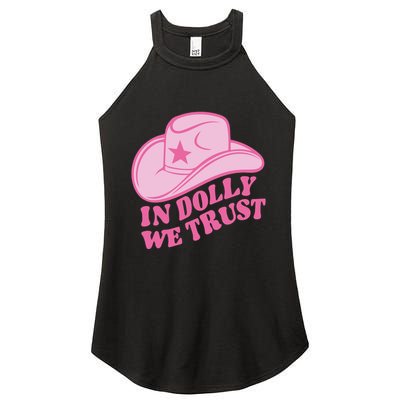 In Dolly We Trust Graphic Tees What Would Dolly Do Women's Perfect Tri Rocker Tank