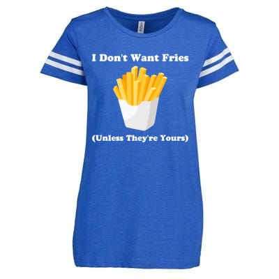 I Dont Want Fries Unless Theyre Yours Funny Enza Ladies Jersey Football T-Shirt