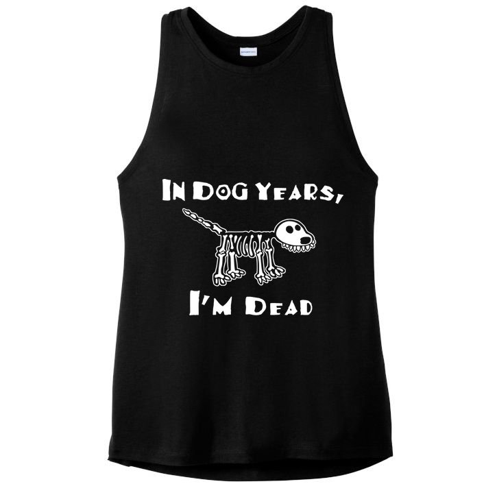 In Dog Years Im Dead Ladies PosiCharge Tri-Blend Wicking Tank