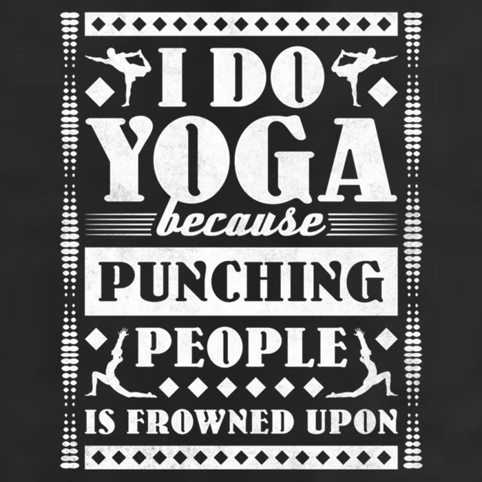 I Do Yoga Because Punching People Is Frowned Upon Gift 11oz C Handle Ceramic Mug