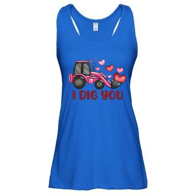 I Dig You Construction Truck Valentines Day Gift Ladies Essential Flowy Tank