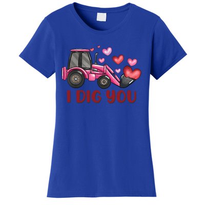 I Dig You Construction Truck Valentines Day Gift Women's T-Shirt