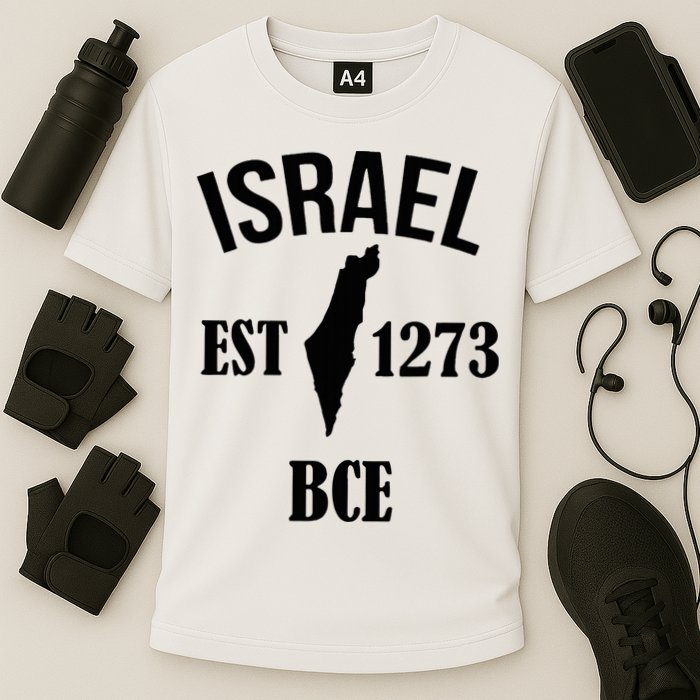 Israel Est 1273 Bce Cooling Performance Crew T-Shirt