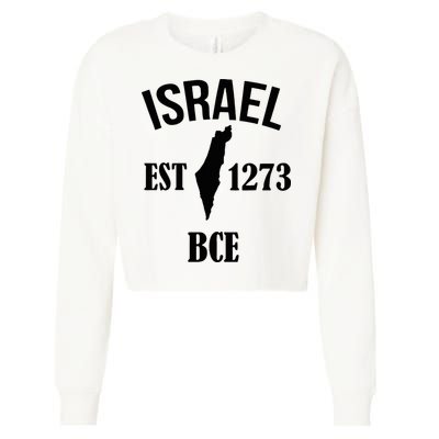 Israel Est 1273 Bce Cropped Pullover Crew