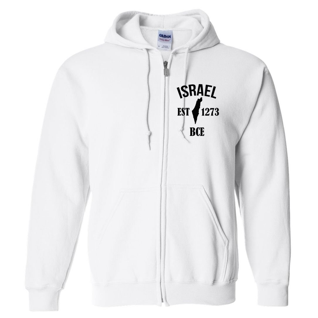 Israel Est 1273 Bce Full Zip Hoodie