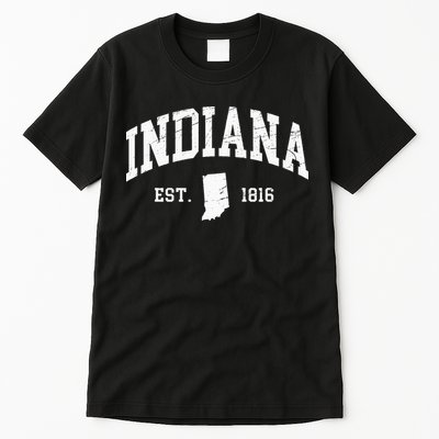 Indiana Est. 1816 Distressed Worn Design Classic Tall T-Shirt