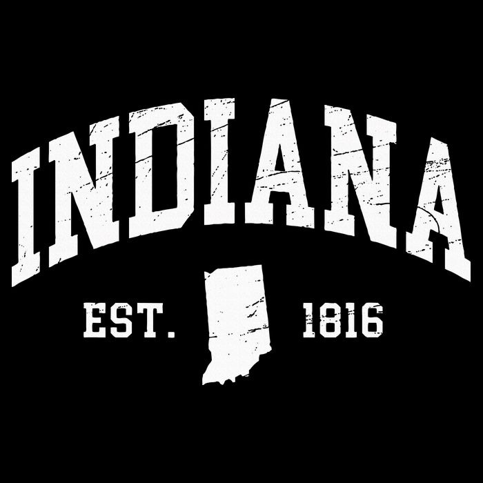 Indiana Est. 1816 Distressed Worn Design Classic Backpack