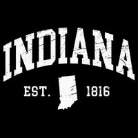 Indiana Est. 1816 Distressed Worn Design Classic 16 in Basic Backpack