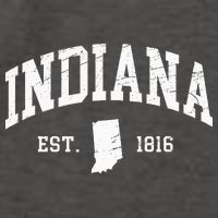 Indiana Est. 1816 Distressed Worn Design Classic Vector Backpack