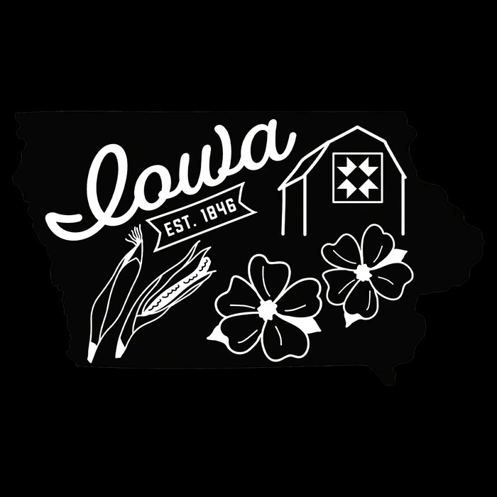 Iowa Est 1846 Iowa Map Iowa Lover Heaven Country 16 in Basic Backpack