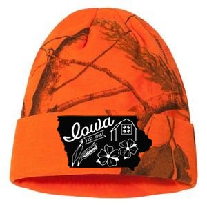 Iowa Est 1846 Iowa Map Iowa Lover Heaven Country Kati Licensed 12" Camo Beanie