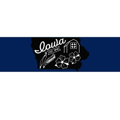 Iowa Est 1846 Iowa Map Iowa Lover Heaven Country Bumper Sticker