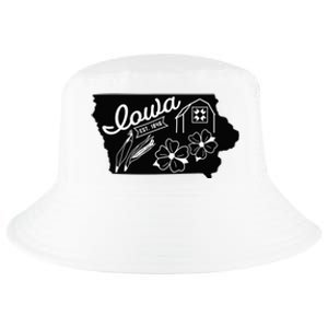 Iowa Est 1846 Iowa Map Iowa Lover Heaven Country Cool Comfort Performance Bucket Hat