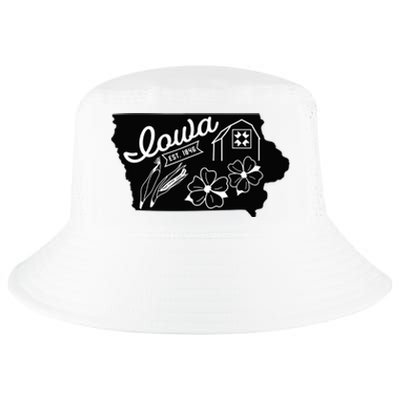 Iowa Est 1846 Iowa Map Iowa Lover Heaven Country Cool Comfort Performance Bucket Hat