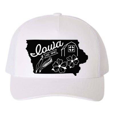 Iowa Est 1846 Iowa Map Iowa Lover Heaven Country Yupoong Adult 5-Panel Trucker Hat