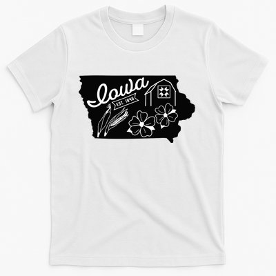 Iowa Est 1846 Iowa Map Iowa Lover Heaven Country T-Shirt