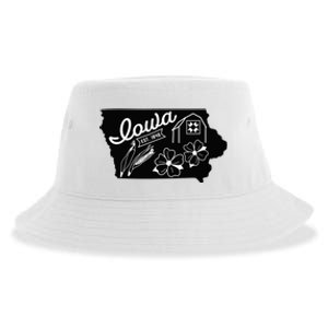 Iowa Est 1846 Iowa Map Iowa Lover Heaven Country Sustainable Bucket Hat