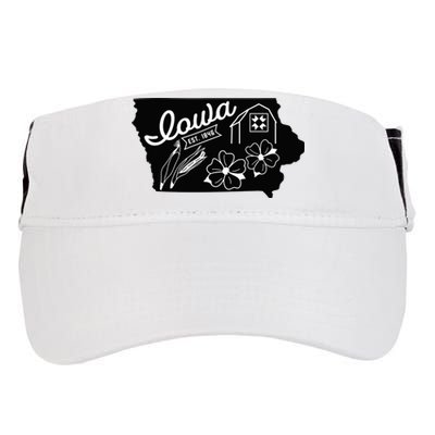 Iowa Est 1846 Iowa Map Iowa Lover Heaven Country Adult Drive Performance Visor