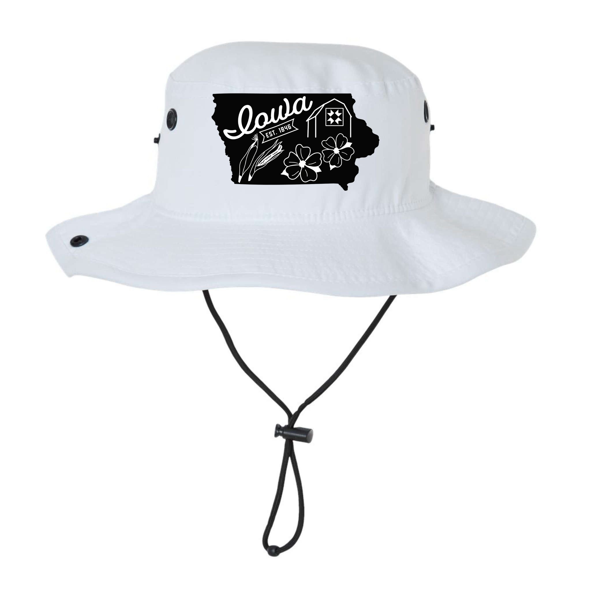 Iowa Est 1846 Iowa Map Iowa Lover Heaven Country Bucket Hat