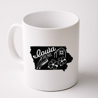 Iowa Est 1846 Iowa Map Iowa Lover Heaven Country Coffee Mug