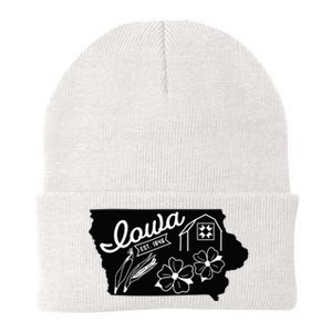 Iowa Est 1846 Iowa Map Iowa Lover Heaven Country Knit Cap Winter Beanie