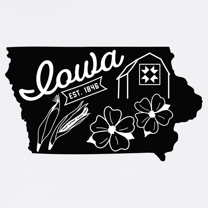 Iowa Est 1846 Iowa Map Iowa Lover Heaven Country Polo