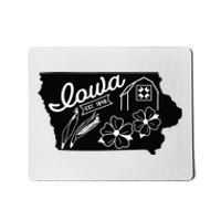 Iowa Est 1846 Iowa Map Iowa Lover Heaven Country Mousepad