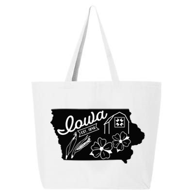 Iowa Est 1846 Iowa Map Iowa Lover Heaven Country 25L Jumbo Tote