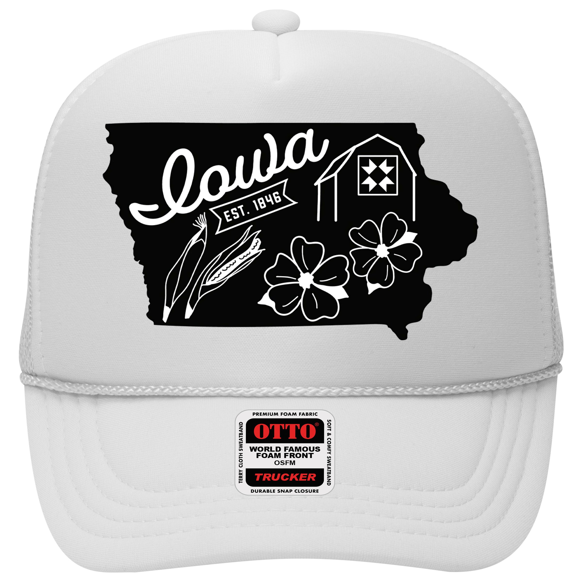 Iowa Est 1846 Iowa Map Iowa Lover Heaven Country Hat